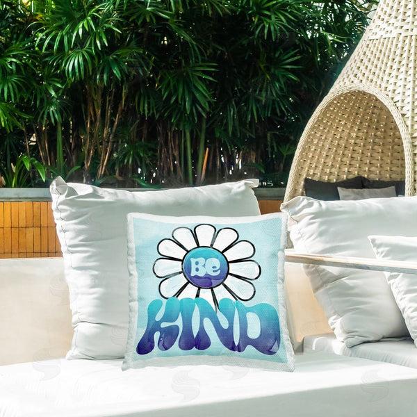 Stupell Industries Katrina Craven | Groovy Be Kind Printed Throw Pillow
