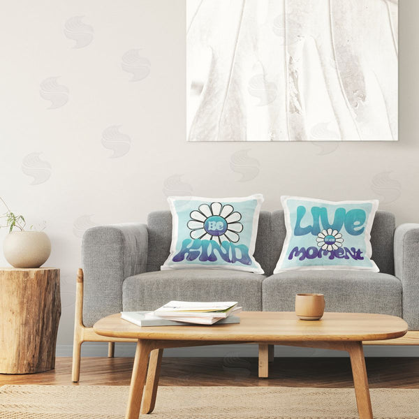 stupell industries Katrina Craven | Groovy Daisy Statements Printed Throw Pillow Set