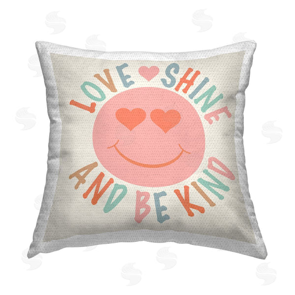 Stupell Industries Katrina Craven | Retro Be Kind Printed Throw Pillow