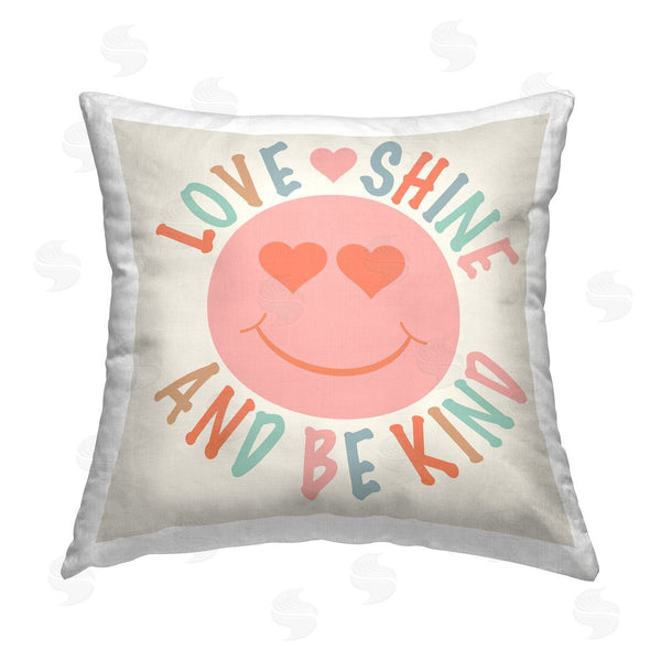 stupell industries Katrina Craven | Retro Be Kind Printed Throw Pillow