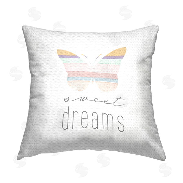 Stupell Industries Katrina Craven | Soft Sweet Dreams Butterfly Printed Throw Pillow