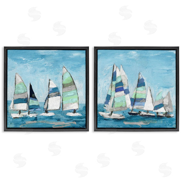Stupell Industries Katrina Craven | Soothing Sailboats Drifting Marina