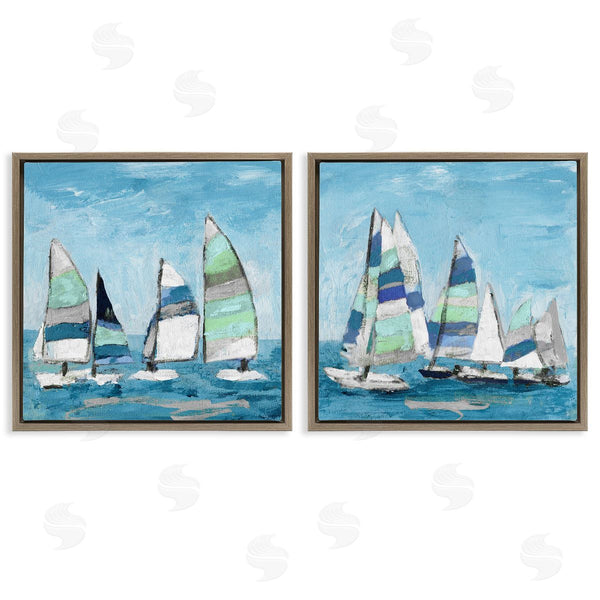 Stupell Industries Katrina Craven | Soothing Sailboats Drifting Marina