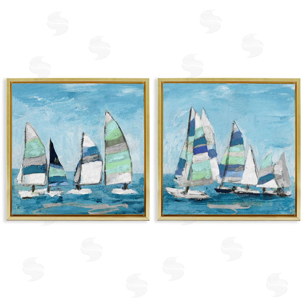Stupell Industries Katrina Craven | Soothing Sailboats Drifting Marina