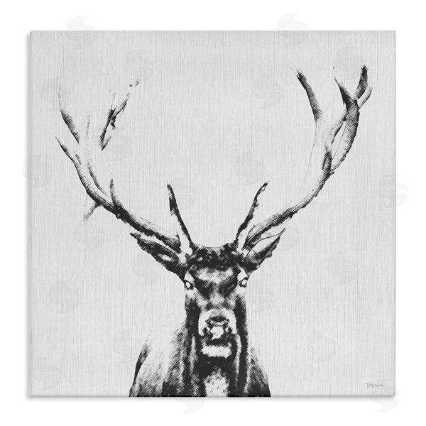 stupell industries Katrina Craven | Stag Sketch in Grey Wall Art