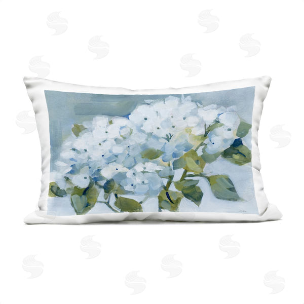 Stupell Industries Katrina Pete | Blue Spring Cottage Hydrangeas Printed Throw Pillow