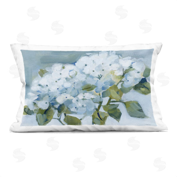 stupell industries Katrina Pete | Blue Spring Cottage Hydrangeas Printed Throw Pillow