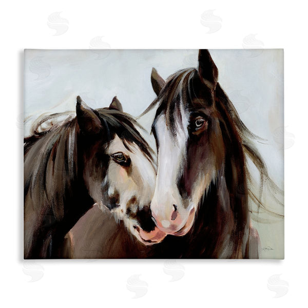 stupell industries Katrina Pete | Brown Horse Pair Portrait Wall Art