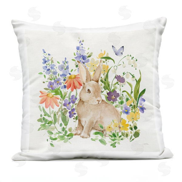 Stupell Industries Katrina Pete | Celebrate Spring Bunny Printed Throw Pillow