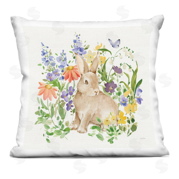 stupell industries Katrina Pete | Celebrate Spring Bunny Printed Throw Pillow
