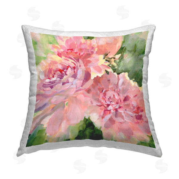 Stupell Industries Katrina Pete | Flared Peony Petals Printed Throw Pillow