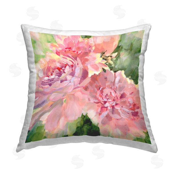 stupell industries Katrina Pete | Flared Peony Petals Printed Throw Pillow