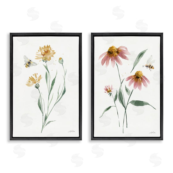 Stupell Industries Katrina Pete | Flower Stem Bees Wall Art