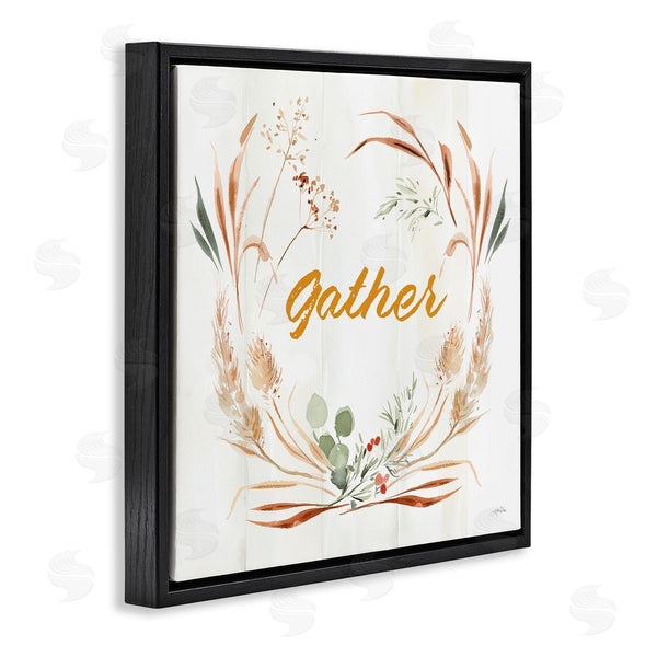 Stupell Industries Katrina Pete | Gather Phrase Herbs Wreath Wall Art