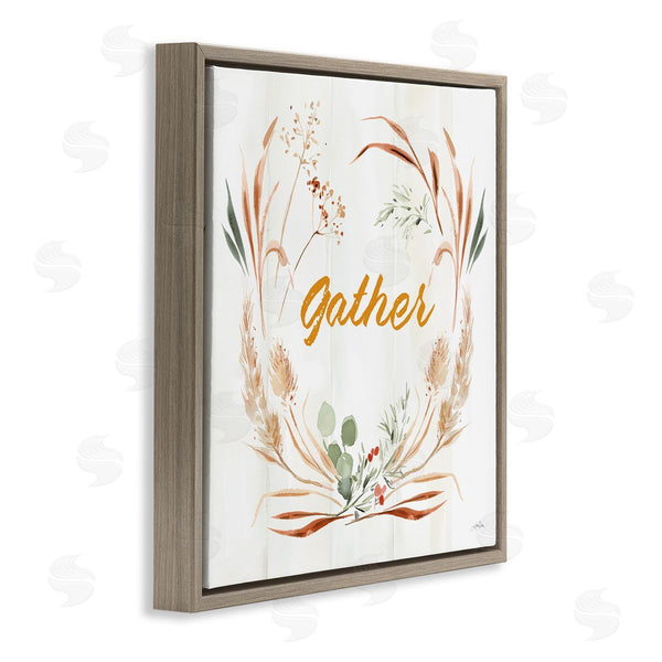 Stupell Industries Katrina Pete | Gather Phrase Herbs Wreath Wall Art