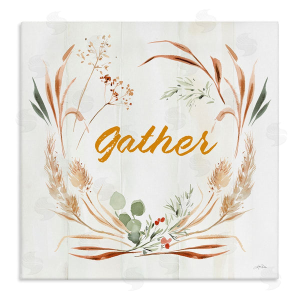 stupell industries Katrina Pete | Gather Phrase Herbs Wreath Wall Art