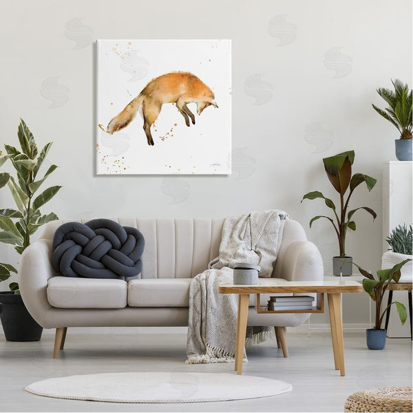 Stupell Industries Katrina Pete | Jumping Fox Modern Wildlife Wall Art