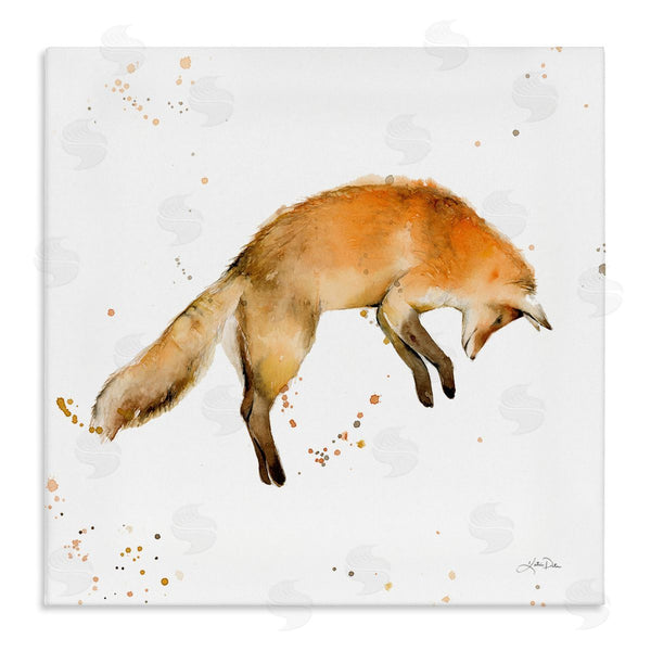 stupell industries Katrina Pete | Jumping Fox Modern Wildlife Wall Art