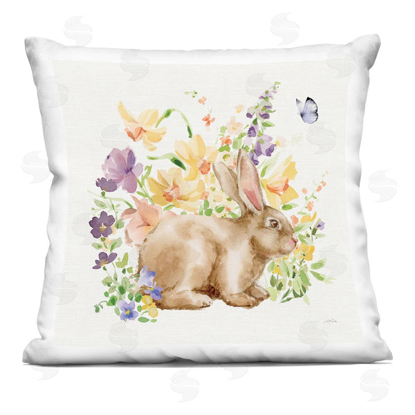 stupell industries Katrina Pete | Spring Celebration Bunny Printed Throw Pillow