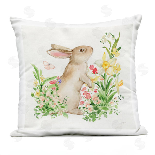Stupell Industries Katrina Pete | Spring Celebration Rabbit Printed Throw Pillow