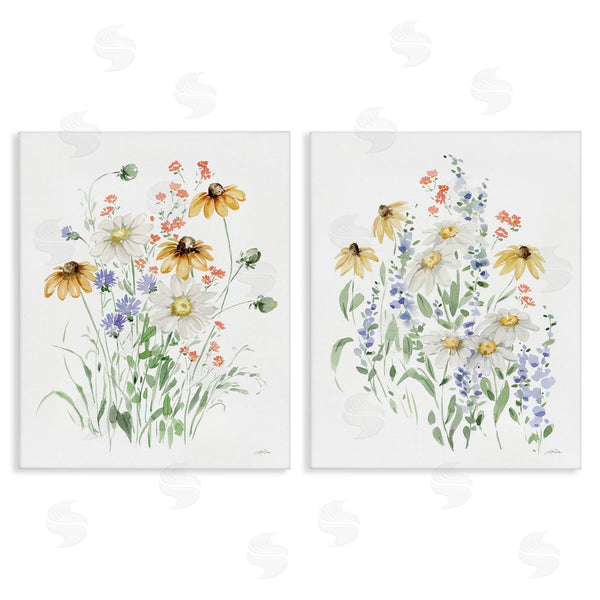 stupell industries Katrina Pete | Summer Garden Watercolor Daisies Wall Art