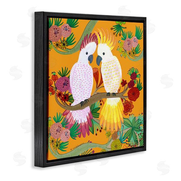 Stupell Industries Kay Widdowson | Bright Cockatoos & Foliage