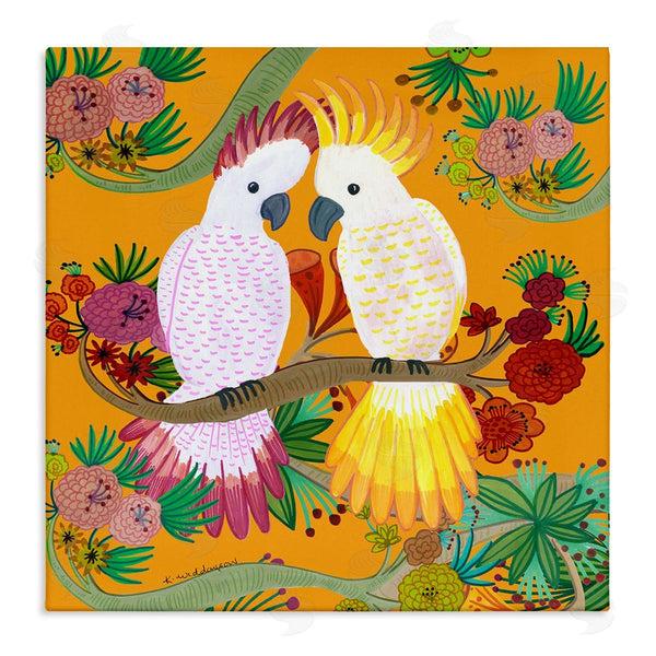 stupell industries Kay Widdowson | Bright Cockatoos & Foliage
