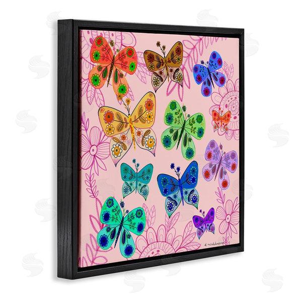 Stupell Industries Kay Widdowson | Bright Patterned Butterflies