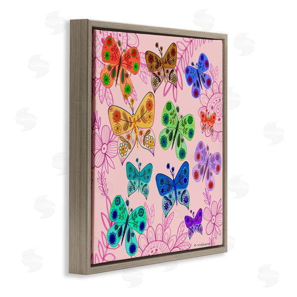 Stupell Industries Kay Widdowson | Bright Patterned Butterflies