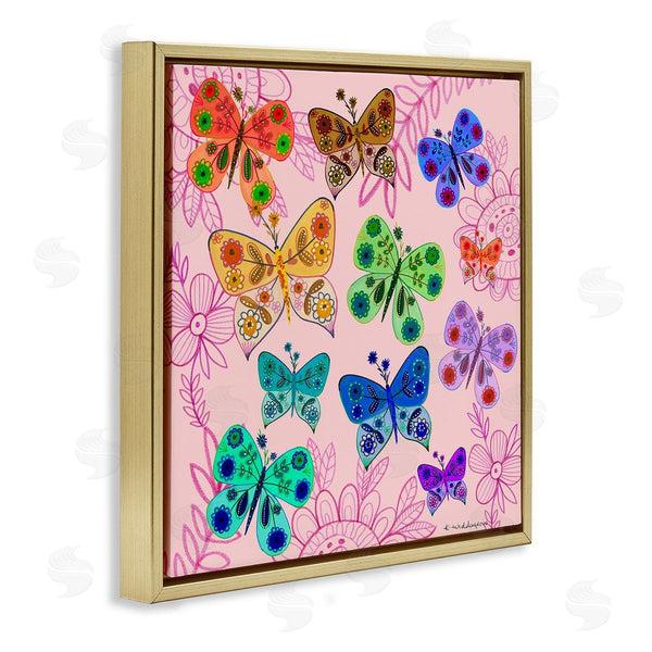 Stupell Industries Kay Widdowson | Bright Patterned Butterflies