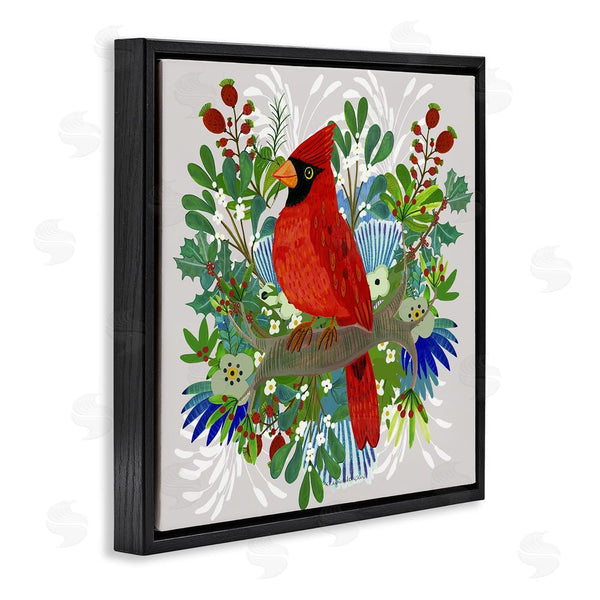 Stupell Industries Kay Widdowson | Christmas Nestings Cardinal Wall Art