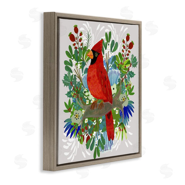 Stupell Industries Kay Widdowson | Christmas Nestings Cardinal Wall Art