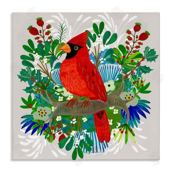 stupell industries Kay Widdowson | Christmas Nestings Cardinal Wall Art