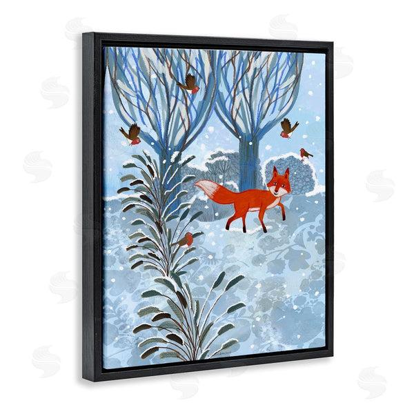 Stupell Industries Kay Widdowson | Festive Fox Winter Woodlands Wall Art