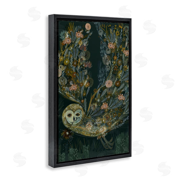 Stupell Industries Kay Widdowson | Floral Folk Barn Owl