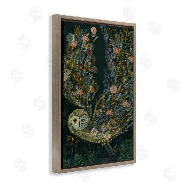 Stupell Industries Kay Widdowson | Floral Folk Barn Owl