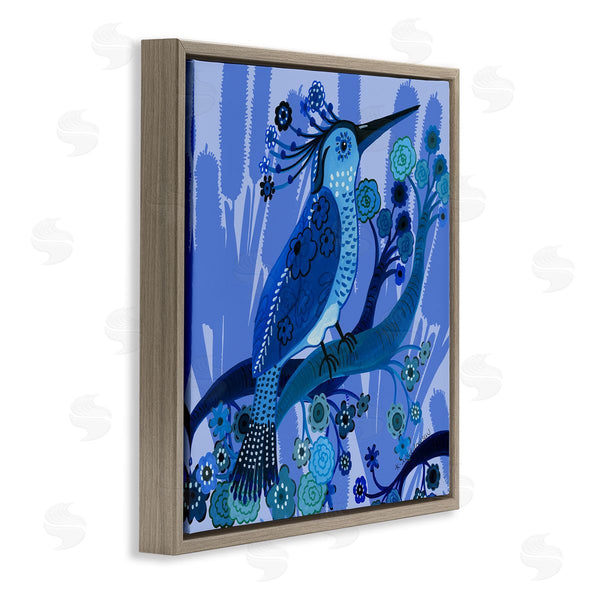 Stupell Industries Kay Widdowson | Folk Style Blue Bird