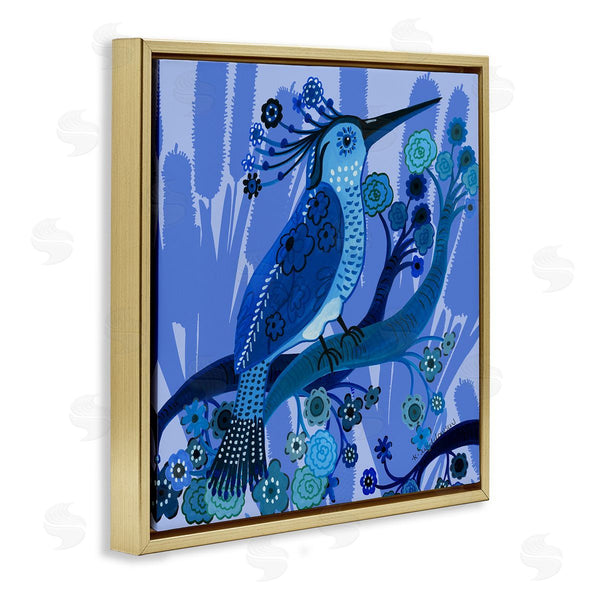 Stupell Industries Kay Widdowson | Folk Style Blue Bird