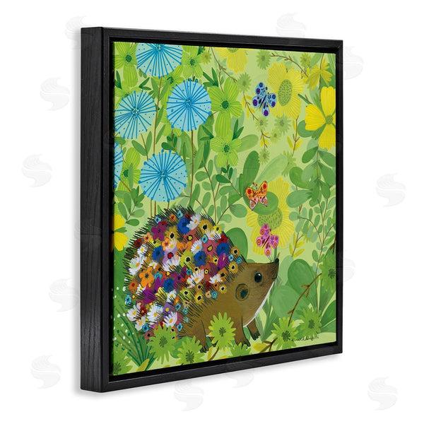 Stupell Industries Kay Widdowson | Happy Hedgehog & Flowers