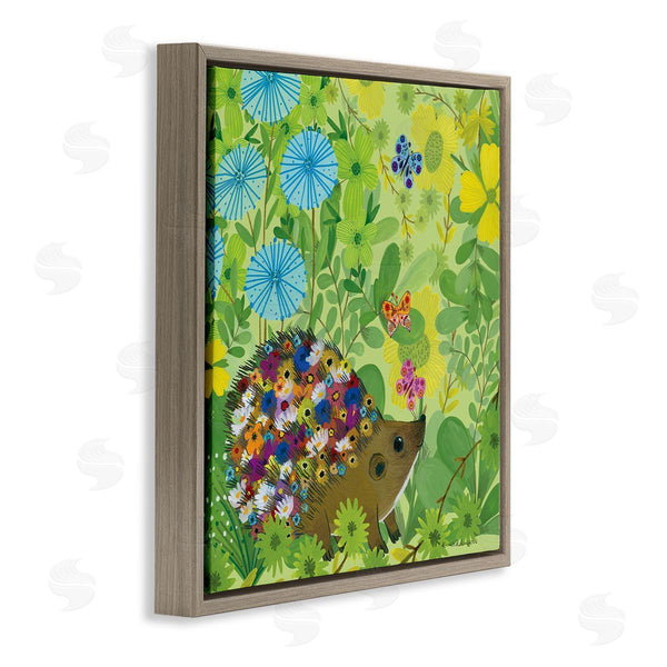 Stupell Industries Kay Widdowson | Happy Hedgehog & Flowers