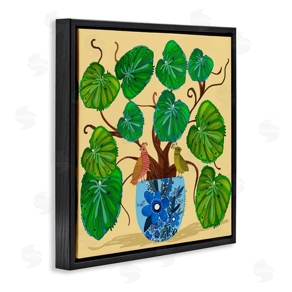 Stupell Industries Kay Widdowson | Potted Plant & Birds Perched