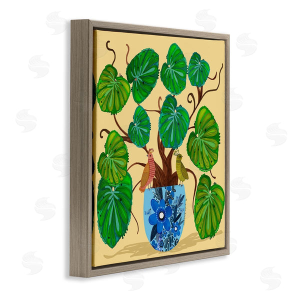 Stupell Industries Kay Widdowson | Potted Plant & Birds Perched
