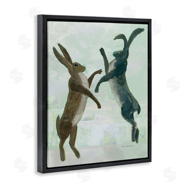 Stupell Industries Kay Widdowson | Rustic Boxing Hares