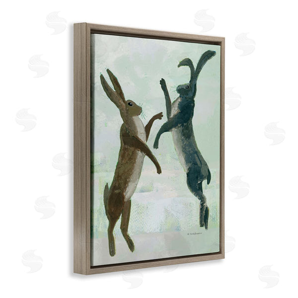 Stupell Industries Kay Widdowson | Rustic Boxing Hares