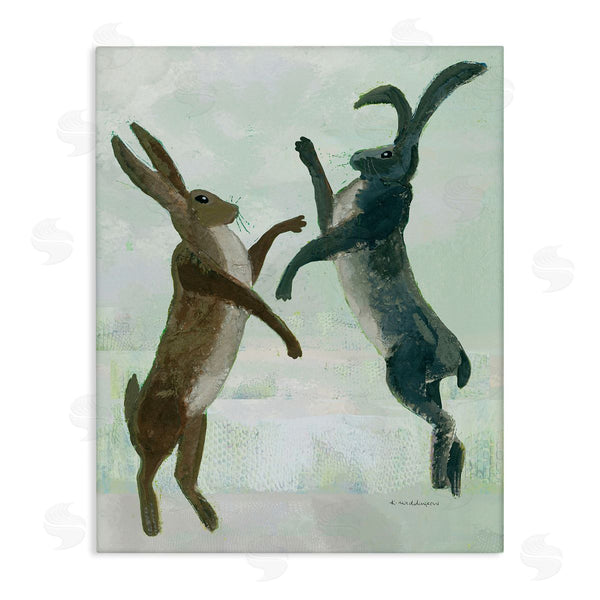 stupell industries Kay Widdowson | Rustic Boxing Hares
