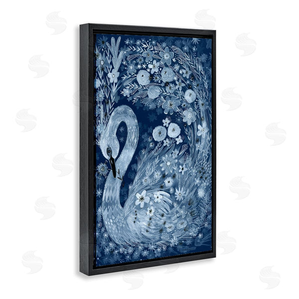 Stupell Industries Kay Widdowson | Swirling Florals Swan