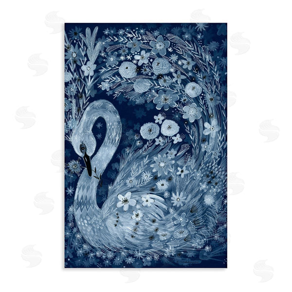 stupell industries Kay Widdowson | Swirling Florals Swan