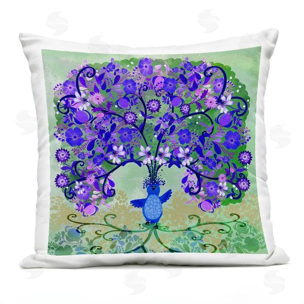 Stupell Industries Kay Widdowson | Tree Blooming From Bird Printed Throw Pillow