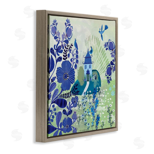 Stupell Industries Kay Widdowson | Whimsical Blue Garden