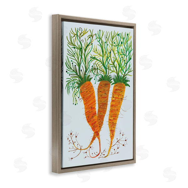 Stupell Industries Kay Widdowson | Whimsical Garden Carrots
